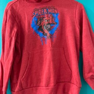 Large (14-16) Spider man hoodie